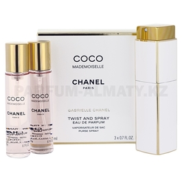Фото Chanel - Coco Mademoiselle - Eau de Parfum - Парфюмерная вода для женщин - 3 x 20 мл, 1x Refillable + 2x Refill