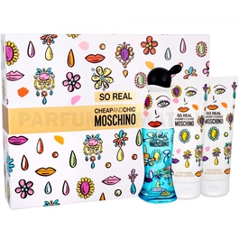 Фото Moschino - Cheap and Chic So Real - Gift Set - Подарочный набор для женщин - Туалетная вода 50 мл + Молочко для тела 100 мл + Гель для душа 100 мл