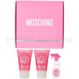 Фото Moschino - Fresh Couture Pink - Gift Set - Подарочный набор для женщин - Туалетная вода 5 мл + Гель для душа 25 мл + Лосьон для тела 25 мл