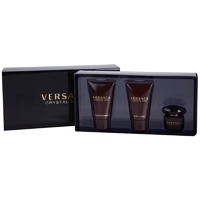 Скидка Versace - Crystal Noir - Gift Set - Подарочный набор для женщин - Туалетная вода 5 мл + Молочко для тела 25 мл + Гель для душа 25 мл
