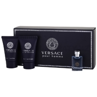 Скидка Versace - Pour Homme - Gift Set - Подарочный набор для мужчин - Туалетная вода 5 мл + Гель для душа 25 мл +  Бальзам после бритья 25 мл